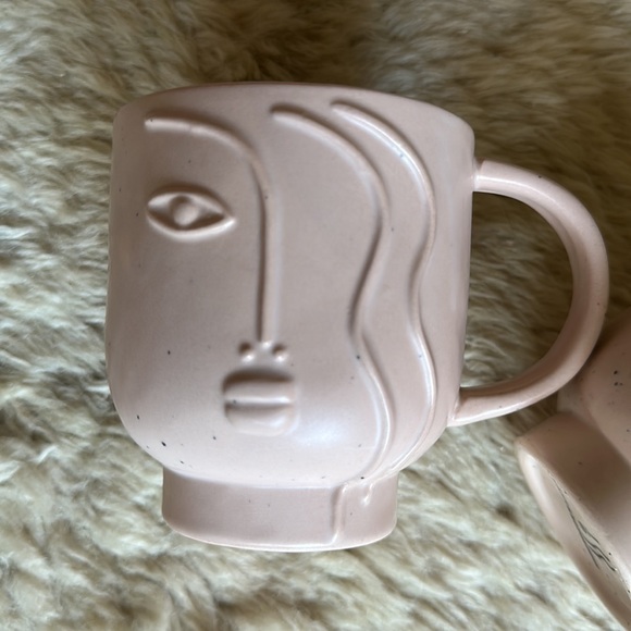 New Anthropologie Aoife set of 2 Mugs, Sandstone - Picture 6 of 12